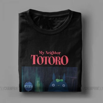 Môj Sused Totoro T-Shirt Mužov Zábavné Bavlna Tee Tričko Okrúhlym Výstrihom, Krátky Rukáv T Košele Tlač Oblečenie
