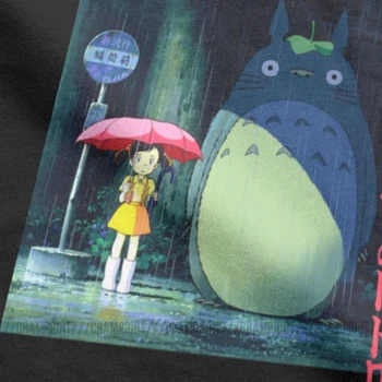 Môj Sused Totoro T-Shirt Mužov Zábavné Bavlna Tee Tričko Okrúhlym Výstrihom, Krátky Rukáv T Košele Tlač Oblečenie