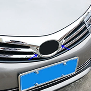 ABS chrome pre Toyota corolla auto Auto príslušenstvo Predné Oka Mriežka Nárazníka logo rám, kryt výbava
