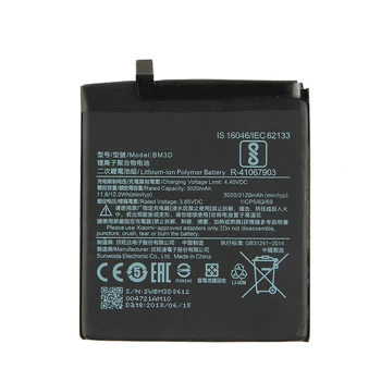 Nové 3.8 V 3120mAh BM3D FReplacement Batérie Baterij kontakty batérie Pre Xiao 8 SE MI8 SE M8 SE Mobilného Telefónu, Batérie+nástroje