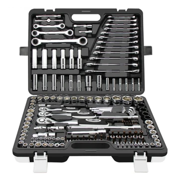 Nástroj ruka Stanovené Všeobecné Domácnosti Strane Tool Kit s Plastovými Toolbox Skladovanie Prípade Zásuvky Kľúča Skrutkovač Pre Automatické opravy nástrojov