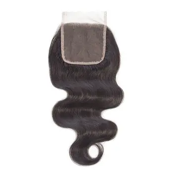 ľudské vlasy zväzky s uzáverom telo krátke vlny brazílsky remy vlasy rozšírenie dlho väzbe preplucked pre čierne ženy 3 zväzky