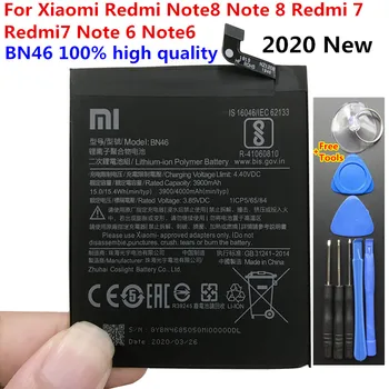 NOVÉ Originálne Kvalitné BN46 Batérie Pre Xiao Note8 Redmi 7 Redmi7 Poznámka 6 Note6 Náhradné Telefónne kontakty batérie 4000mAh + Nástroje