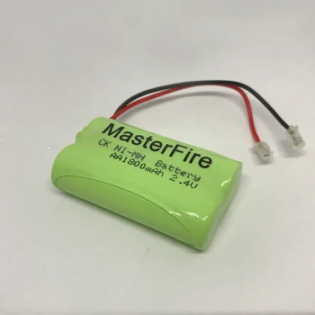MasterFire Nový, Originálny Ni-MH AA 2.4 V 1800mAh Ni-MH Dobíjacie Batérie S Konektormi Pre Bezdrôtový Telefón Batérie