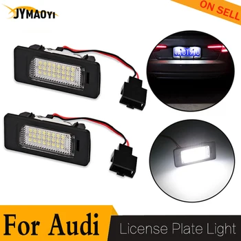 JYMAOYI Auto, Počet LED špz Osvetlenie žiarovka 12V pre Audi A1 A4 B8, A5 O5 S5 TT S4 bez Chýb Led špz Osvetlenie