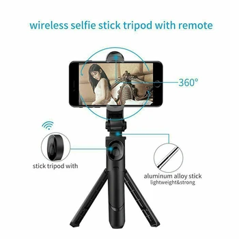 Nastaviteľné Bluetooth Selfie Stick s Diaľkovým ovládaním samospúšť Statív Mobilný Telefón Selfie Stick Statívy Live Podpora Videa