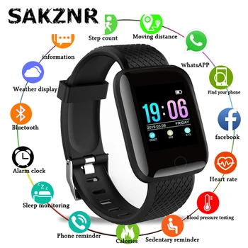 SAKZNR D13 Smart Hodinky M3 Fitness HeartRate Sledovať Inteligentný Náramok Športové Hodinky Smart Kapela Muži Ženy Vodotesný IP67 Smartwatch