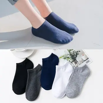 10 Párov Žien Priedušné Ponožky Športové ponožky Farbou Loď ponožky Pohodlné Bavlnené Ponožky Biela Čierna Zmes