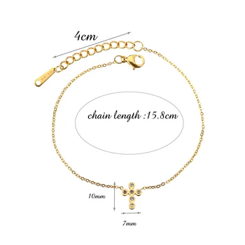 Náboženské Kríž Kúzlo Náramok & Bangles Zlatá Farba Nehrdzavejúcej Ocele, Náramky pre Ženy Americký Šperky Bijoux Femme 2020