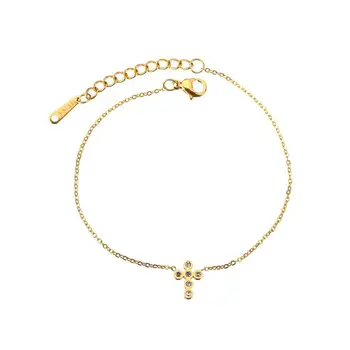 Náboženské Kríž Kúzlo Náramok & Bangles Zlatá Farba Nehrdzavejúcej Ocele, Náramky pre Ženy Americký Šperky Bijoux Femme 2020