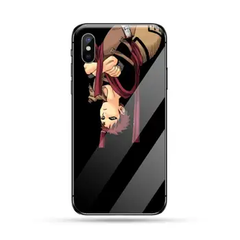 Anime NARUTO Gaara Telefón Prípade Tvrdeného skla Pre iphone 6 6 7 8 plus X XS XR 11 PRO MAX