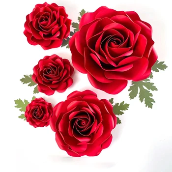 Rezanie Zomrie rez dieNew Dizajn Plavidlá 6pcs kvet ruže dekorácie Scrapbooking Album Papier Karty Plavidlá, Razba Die Kusy