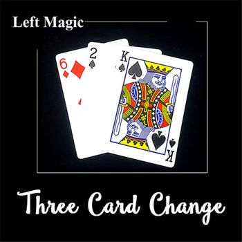 Tri Karty Zmeniť Karty, Magické Triky Fáze Zblízka Magia Okamžité Karty Zmena Magie Trik Magic Rekvizity Ilúzie
