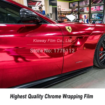Najvyššia kvalita mint Chrome vinyl Zrkadlo chrome Vinyl Zábal Car Wrap Fólia Chrome Zábaly Viac farieb nízku počiatočnú lepivosť lepidlo