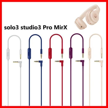 3,5 mm Kábel Pre Beats Studio 3 Solo2.0 pro Zabudované Diaľkové Headset Mikrofón Vysokej Kvality 2 Zástrčky Predlžovací Audio Kábel 140 cm