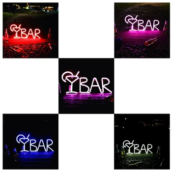 Šťava List BAR Neónové Lampy Tvorivé LED Nočné Svetlo Bar Stene Visí Ozdoby 667A