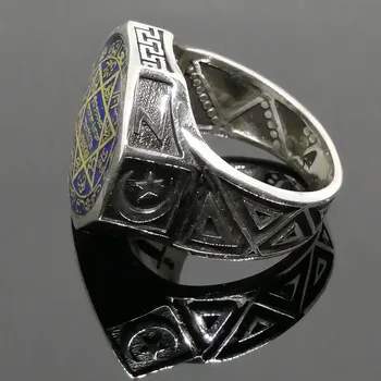 Mincový Striebro Krúžok 925 - Tesnenie Proroka Šalamún - Pre Mužov | Real Čistého Striebra | pánske Prstene Handmade - turecký Šperky