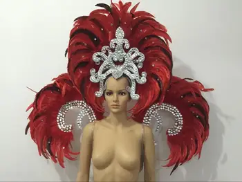 Perie oblečenie Fáze výkonu pódium karneval Headdress kvet krčmy strany pánskeho oblečenia dámske oblečenie
