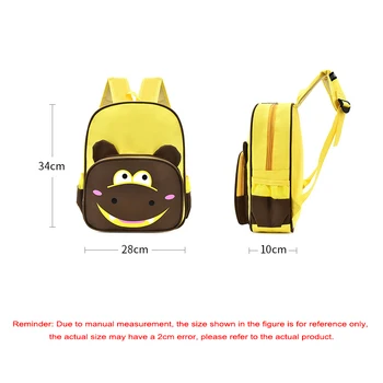 Deti Školské tašky Cartoon Vzor Oxford Handričkou Deti Batoh Roztomilý Zvierat Aktovka Multifunkčné Vodotesné Vrece