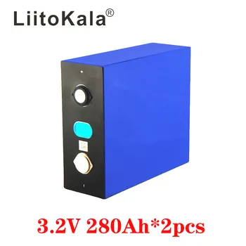 2 KS LiitoKala 3.2 V 280Ah lifepo4 batérie DIY 12V 280AH nabíjateľná batéria pre E-scooter RV Solárny systém na uskladnenie Energie