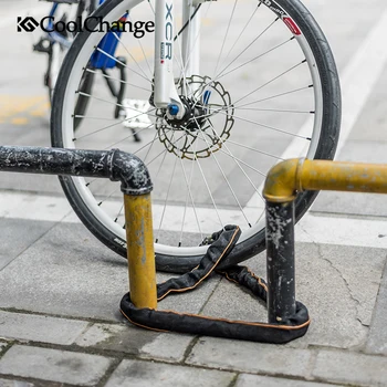 Coolchange Cyklistické Reťazca Zámok Bicykli, Vonkajší Chránič Cyklistické Reťazca Lock Bezpečné Anti-Theft Cyklistické Reťazca Zámok Na Motocykel Zámok