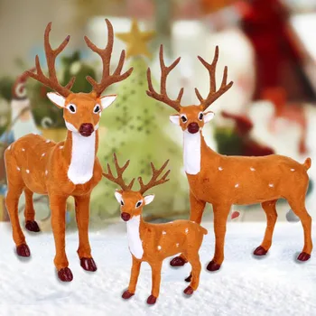 1pcs/veľa Elk Ozdoby na Vianočný Stromček Simulované Jeleň 5 Veľkosť Strany a Festival