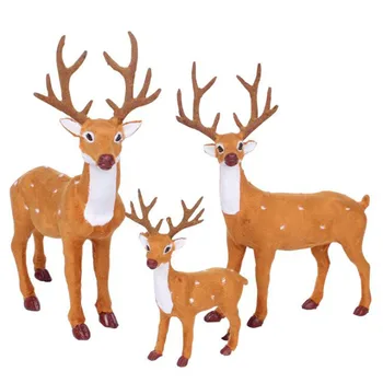 1pcs/veľa Elk Ozdoby na Vianočný Stromček Simulované Jeleň 5 Veľkosť Strany a Festival