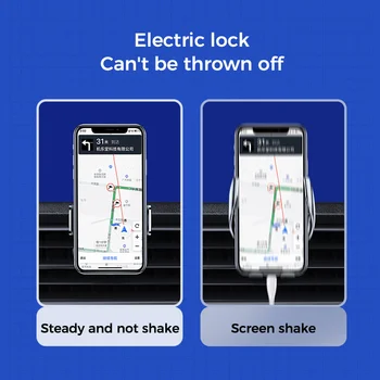 Mini Electric Car Telefón Držiak na Stojan Pre iPhone SAMSUNG Xiao Huawei na Digitálny Displej Auto Smart Lock & Otvoriť držiakov na fón