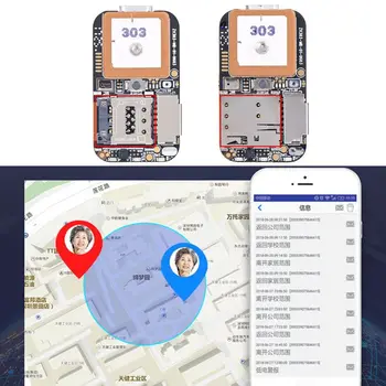 Super Mini Veľkosť GPS Tracker GSM-GPS Wifi LBS Locator Zadarmo Web Sledovania APLIKÁCIE Hlasový Záznamník ZX303 PCBA Vnútri