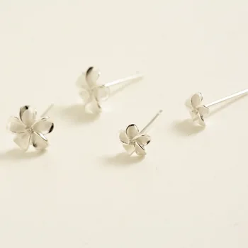 925 sterling silver kvet stud náušnice pre ženy, roztomilý kvetinový earings kamarátkami darček žena striebro 925 šperky