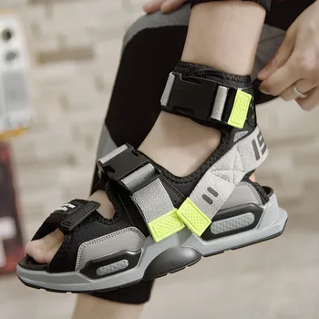 Rímske sandále pánske 2020 nové jednoduché trend pánske walking sandále na platforme bežné pláže topánky pánske horúce letné topánky sandále