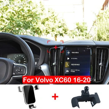 Najpredávanejšie Kovové Auto Držiaka Telefónu Air Vent Mount Klip Svorka Telefón Držiak pre Volvo XC60 Príslušenstvo 2017 2018 2019 2020