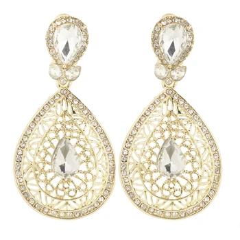 Marocký štýl svadobné šperky drahokamu náušnice francúzsky eardrop šperky, náušnice kvapka drop náušnice