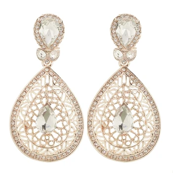 Marocký štýl svadobné šperky drahokamu náušnice francúzsky eardrop šperky, náušnice kvapka drop náušnice