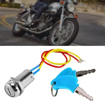 Univerzálne Motocyklové Zapaľovanie prepínacie Tlačidlo So Spoľahlivým blokovací Mechanizmus 2-wire Elektrický Skúter ATV Go Kart Moto Vrecko na Nečistoty