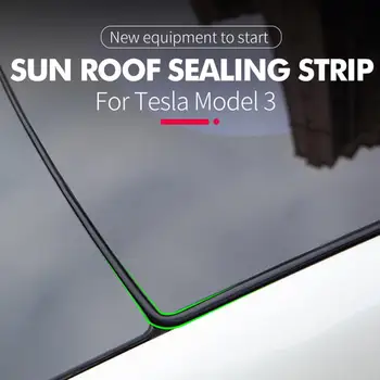 2.85 m 9 ft Zníženie Hluku Tesniace Pásy Malé Vonkajšie Osobné strešné okno Sklo Vietor Auto Dekorácie pre Tesla Model 3
