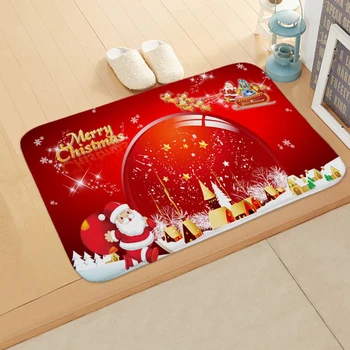 2020 Vianočné Koberec Mat Spálne Vstup Rohožky Santa Ornament Vonkajšie Dekorácie pre Domov Vianoce, Nový Rok, Darček 2021