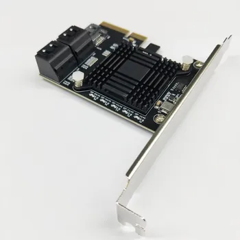 H1111Z Pridať Na Karty PCIE SATA Controller PCI-E SATA Hub/Karta PCIE na SATA 3.0 Karty, 5-Porty SATA3 SSD, kartu PCI Express X4 Gen3 Adaptér
