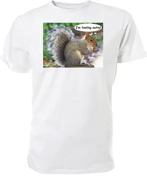Sivá Veverička tričko, mám Pocit, Orechové!, VOĽNE žijúce zvieratá - Výber veľkosti & farba!