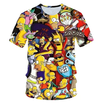 Muži ženy anime Simpsonovci Graffiti t shirt Nové Módne Hoodies Mikina 3D Tlač Unisex Streetwear