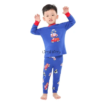 Zbrusu Nový Pyžamá Dieťa Boys Sleepwear Deti, Bavlna, Dlhý Rukáv Fashion Cartoon Panda Pyžamo Pre Dievčatá Jednorožec Pijamas