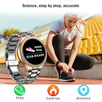 LIGE Nové Inteligentné Hodinky Ženy Krvného Tlaku, Tepovej frekvencie Šport Smart potítka Fitness tracker Smartwatch Reloj inteligente