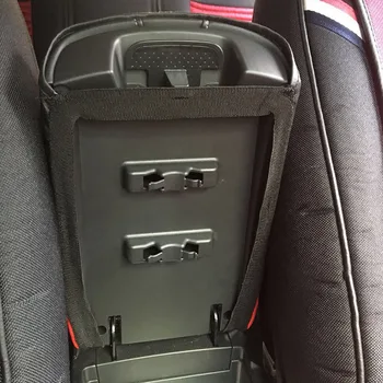 Pre Volkswagen VW Tiguan Mk2 2016 2017 2018 stredovej Konzoly Opierkou Kryt Červený Riadok Black PU Koža Ramena Zvyšok Podporu Box Pad Mat