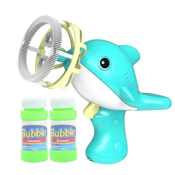 Bubliny zbraň maker Automatické Dolphin Bublina Stroj Cartoon Lete Voľný čas Hračka Vonkajšie 100ML bellenblaas buitenspeelgoed