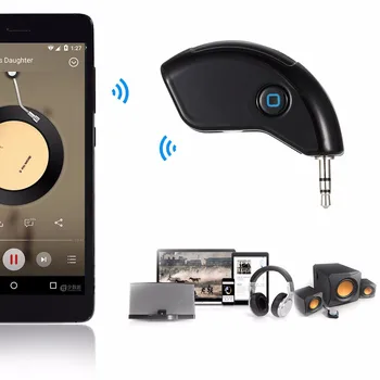 Super Mini Bluetooth do Auta Bluetooth Prijímač Hands-free AUX Výstup Adaptér Pre Hudbu a Mobilný Telefón dfdf