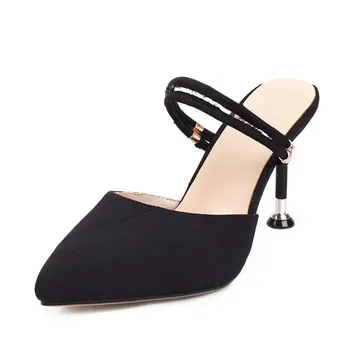 Móda Sandalias mujer 2020 ženy jar jednu topánku dve nosenie poukázal vysokým podpätkom letné sandále, papuče čerpadlá veľká veľkosť 33-50 JH-200