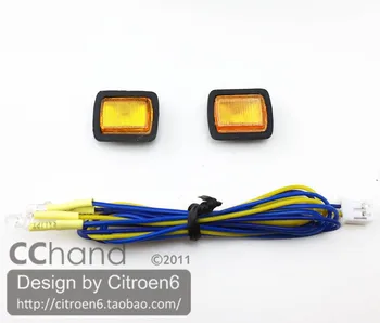 CChand Predné Zase Signálneho Svetla na Čítanie 1/10 Tamiya CC01 Wrangler s LED, 1:10 RC Auto Hračka