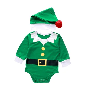 2020 cosplay Santa Claus, Vianočné vyhovovali Novorodenca Baby Chlapci, Dievčatá Vianoce VIANOČNÉ Klobúk Spp Romper Playsuit Oblečenie jedinečné Y4