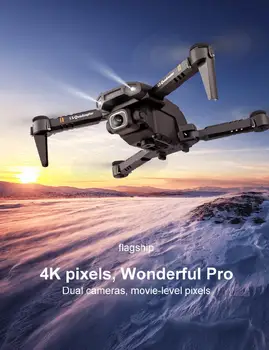 LS-XT6 Mini Drone 4K 1080P HD Kamera WiFi Fpv Leteckých Skladacie Dlho-Vytrvalosť UAV Duálny Objektív Quadcopter RC Drone Hračka
