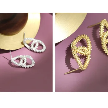 S'STEEL 925 Sterling Silver Stud Náušnice Pre Ženy Vintage kórejský Náušnice Zlaté Aretes De Mujer Earings Módne Šperky 2020